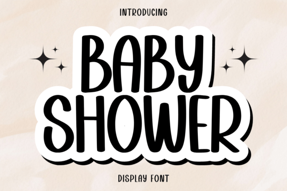 Baby Shower: Crafting Memorable Designs with a Playful Serif