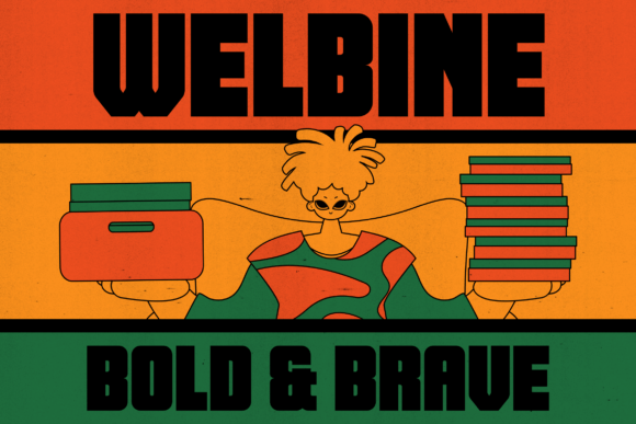 Blast Off to a Typographic Galaxy with Welbine