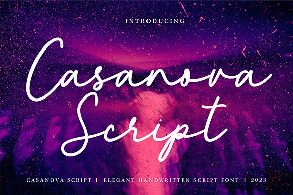 Casanova Script: The Handwritten Font for Elegant Designs
