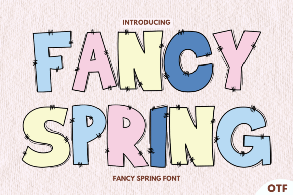 Fancy Spring: A Typeface for Your Most Vibrant Projects