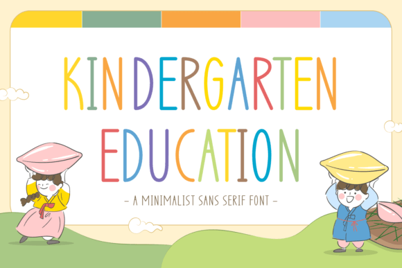 Kindergarten Education: A Friendly Font for Creative Projects