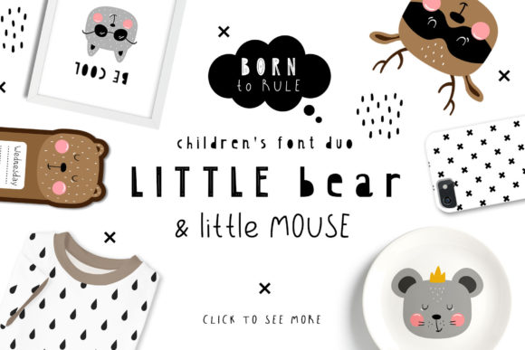Little Bear & Little Mouse Duo: A Playful Font Pairing for Creative Projects