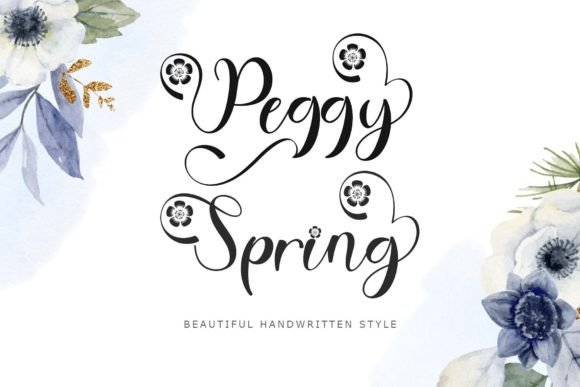 Peggy Spring: A Handwritten Font for Fresh, Authentic Designs